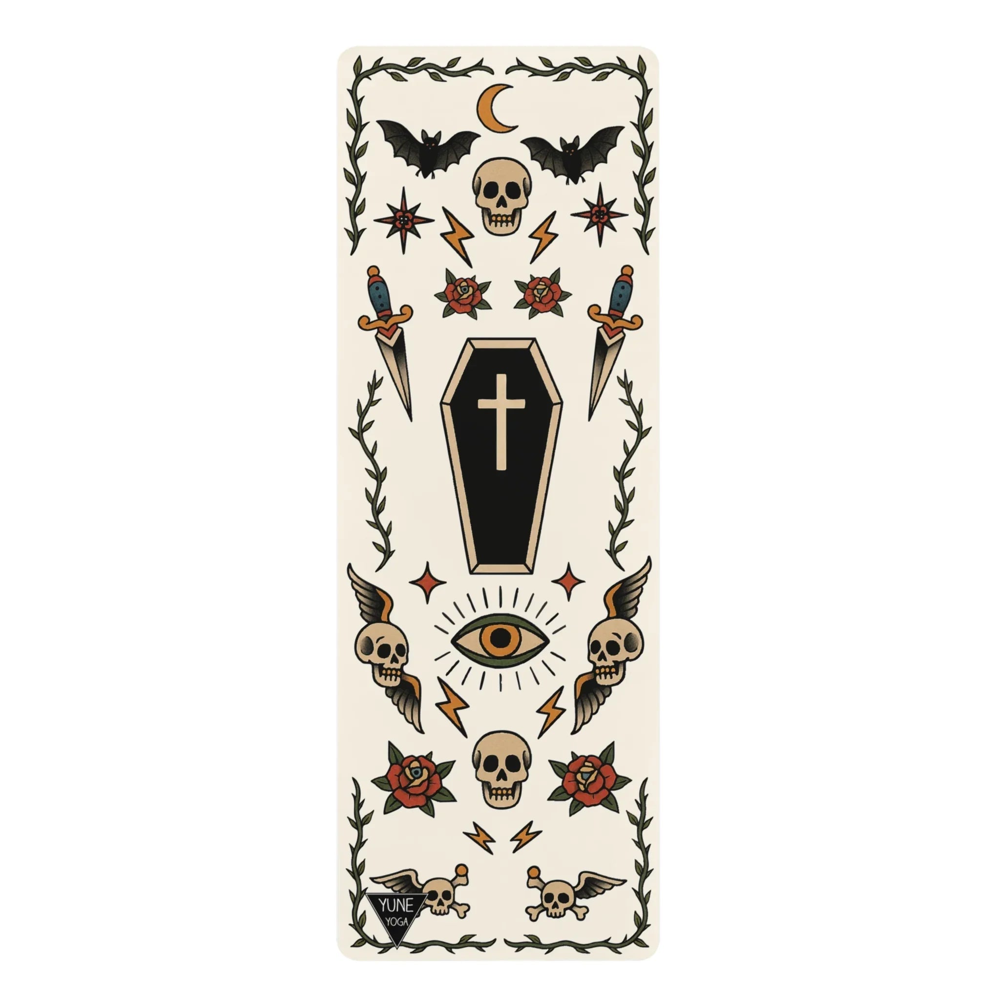 Baby Bat, Big Grip — Tattoo Series Yoga Mat | Yune Yoga - GilloServ
