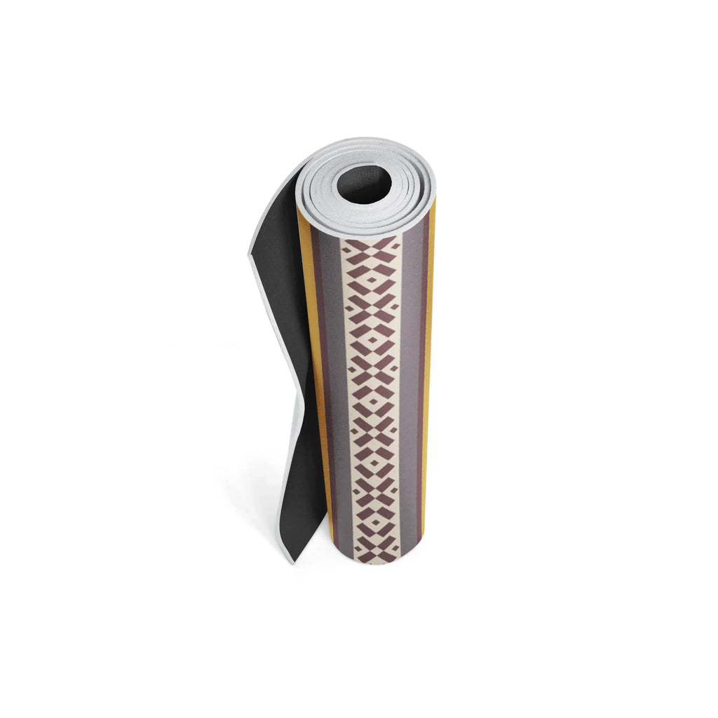 Yoga Mat | 6mm Thick | Striped | Non-Slip | Eco Friendly | Yune Yoga | Kim